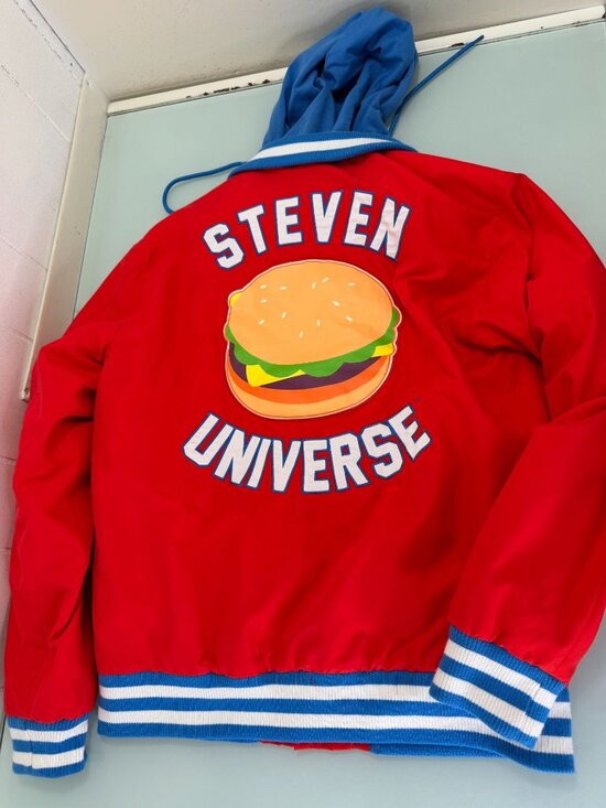 Cartoon Network Other - Steven Universe Varsity Jacket Cartoon Network Burger Mens Small S Snap Buttons